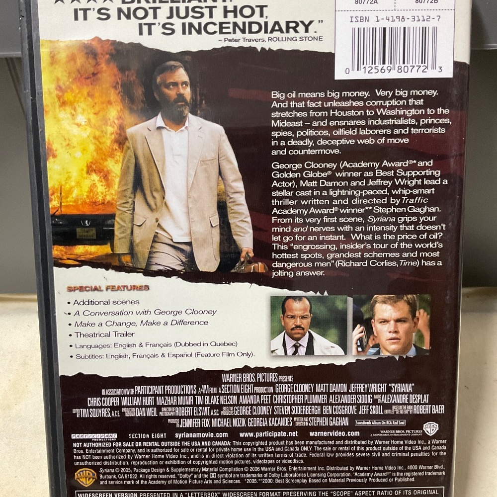 DVD - Syriana. V78 - Picture 2 of 5